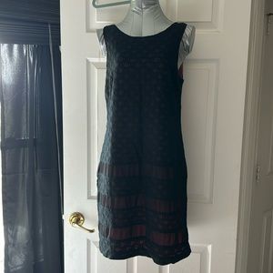 Nicole by Nicole Miller Black Lace Overlay Dress